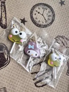 新品★サンリオキャラクターズ　カラフルキャンディーチャーム　マイメロ　けろっぴ