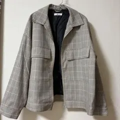 WEGO チェック柄 ジップアップジャケット