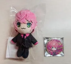 騎士X 騎士A　てるとくんぬいぐるみキーホルダー、缶バッチ