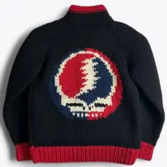 【未着用】90s ヴィンテージ グレイトフルデッド カウチンニット デッドベア 未着用】90s ヴィンテージ グレイトフルデッド カウチンニット