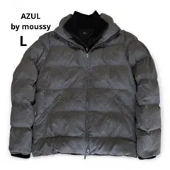 AZUL ダウンジャケット ダブルスタンドカラー 中綿ブルゾン L