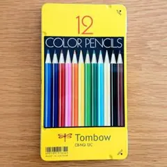 トンボ色鉛筆12色セット 油性色鉛筆 Tombow 缶ケース入り 学習用 絵画のサムネイル