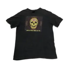 HARLEY-DAVIDSON ビンテージ tシャツ スカル プリント ブラック