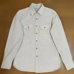 J.Crew クリーム色 コーディロイシャツ Sサイズ