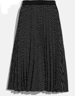 コーチ COACH プリーツスカート／ドット ほぼ未着用美品