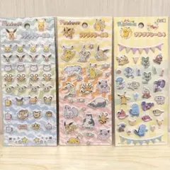 【新品未使用未開封】Seria ポケモン プチプチシール 3点セット