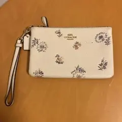 COACH 花柄 ポーチ リストレット