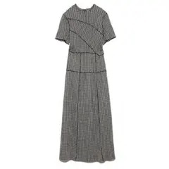 snidel メローデザインワンピース BLK