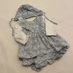 ムーミン花柄ロンパース・カバーオール　プティマイン