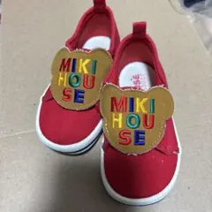 MIKI HOUSE 赤 ベビーシューズ 130E