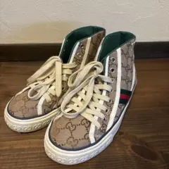 [美品]Gucci GGキャンバス ハイカットスニーカー