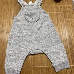 H&M グレー ロンパース 70 オーバーオール