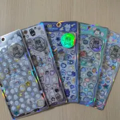 光る☆ジュエルプチドロップステッカー５枚セット