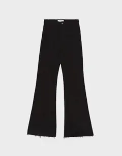 ベルシュカ　黒デニムパンツ　フレアパンツ