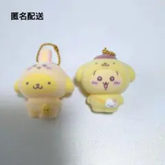 ちいかわ サンリオ シークレットフロッキーマスコットチャーム プリン うさぎ