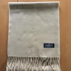 CONQUISTA ベージュ マフラー フリンジ付き