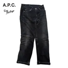 90s A.P.C. BOOTLEG SELVEDGE BLACK JEANS