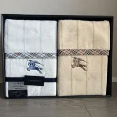 BURBERRY 綿毛布 2枚セット洗える綿毛布　シール織り　シングル 2枚組 BURBERRY 綿毛布 2枚セット洗える綿毛布 シール織り シングル 2枚組