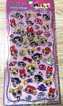 パワパフ　プチドロップステッカー　パワーパフガールズ