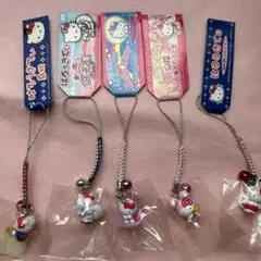 【未使用】ご当地キティ根付け 3点 通天閣（蓄光）/ 徳島うずしお / 京都祇園 未使用】ご当地キティ根付け 3点 通天閣（蓄光）/ 徳島うずしお / 京都