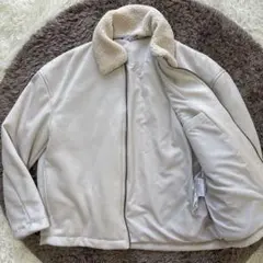 ZARA✨未使用級　フライトジャケット　ボア　フェイクレザー　ユニセックス　L