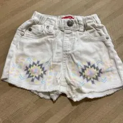 ベビードール　白デニムショートパンツ