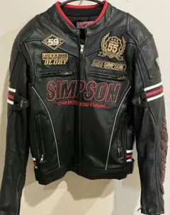 Simpson 55周年 レザーJKT M プロテクター付 バイクのサムネイル