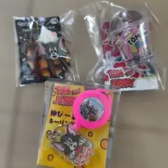 トムとジェリー キーホルダー3点セット リールキーチェーン スイーツストラップ