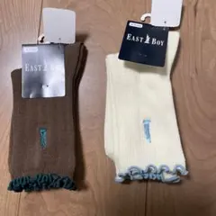 EAST BOY フリル付きソックス 2色セット