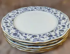 極美品】(B)ノリタケ ポロネーズ 18cmケーキ皿 中皿 5枚セット 廃盤