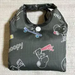 スヌーピー エコバッグ グレー