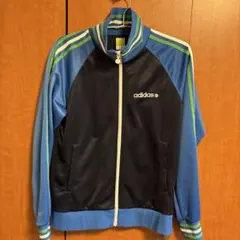 adidas NEO LABEL トラックジャケット　L 黒/青/緑