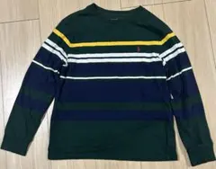POLO 長袖 Tシャツ ボーダー グリーン