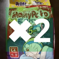 マミーポコ　夜用パンツ　Lサイズ　ドラえもん　4枚　2袋のサムネイル