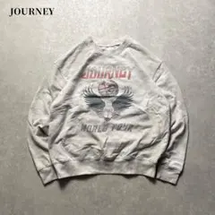 JOURNEYスウェットシャツ長袖コットンポリエステルタイダイロックミュージック