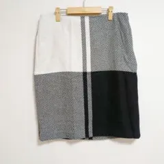 ✨️TALBOTS タイトスカート【10】レディース ホワイト ブラック ひざ丈