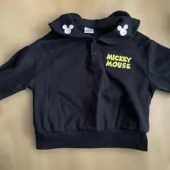 MICKEY MOUSE 耳付き トレーナー ブラック