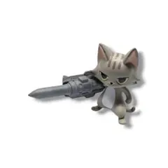 機動物 パイルバンカーキャット グレー ネコ 猫 ガチャ カプセルトイ