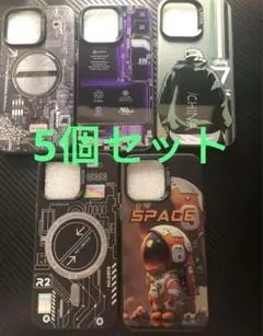 iPhoneケース携帯カバー 耐衝撃 レンズ保護 軽量スマホカバー 5個セット