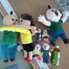 パンパンくんぬいぐるみキーホルダー7点セット