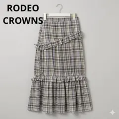 RODEO CROWNSサマーチェックフリルティアードスカート　レディースのサムネイル