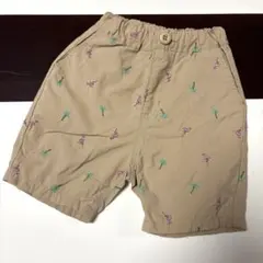 アプレレクール　夏用　ハーフパンツ 90 総柄　フラミンゴ　ヤシの木