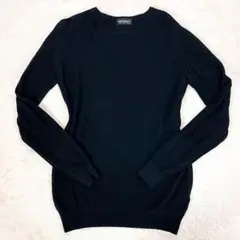 美品✨ ジョンスメドレー クルーネック ウール ニット セーター M ブラック