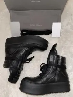 希少廃盤新品【RICK OWENS】MEGA BUMPER GEOBASKET黒のサムネイル