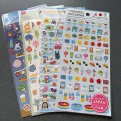 CanDo キャンドゥ ちょこっとシール chocotto 4枚セット 新品