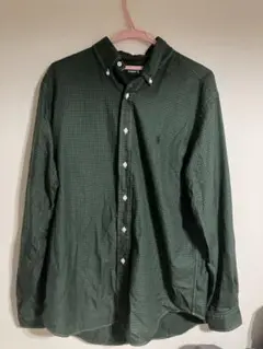 90s Ralph Lauren グリーン チェックシャツ