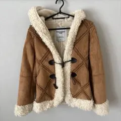 HONEYSUCKLE ROSE キャメル　ムートン　ボア　ダッフル　ジャケット