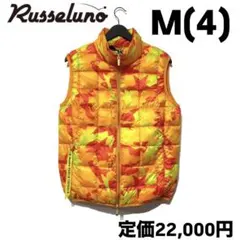 新品 TAION × ラッセルノ インナー ダウンベスト オレンジ カモ M 4