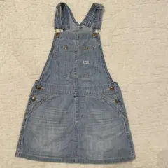 Lee リー キッズ デニム ジャンパースカート 140 ライトブルー