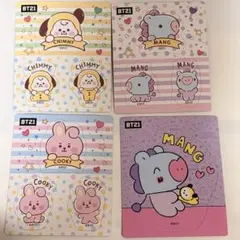BT21 マグネットシート 4枚 Chimmy Mang Cooky